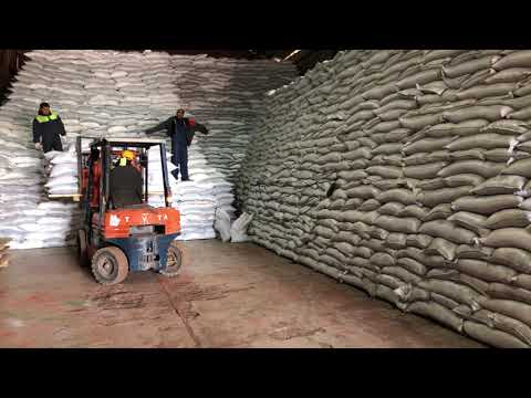 Склад резиновой крошки компании Гамбит